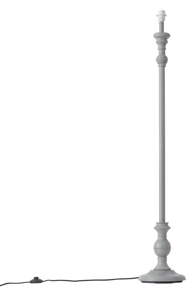 Klasyczna lampa podłogowa szara bez abażuru - Classico