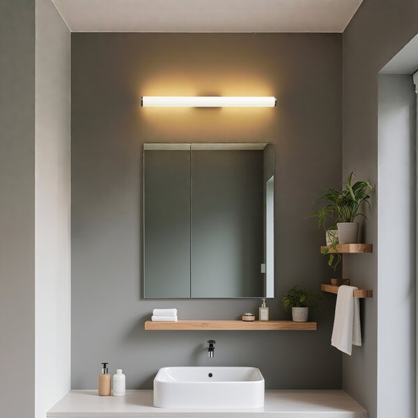 Retro kinkiet Gunmetal 80,4 cm z LED IP44 - Coco