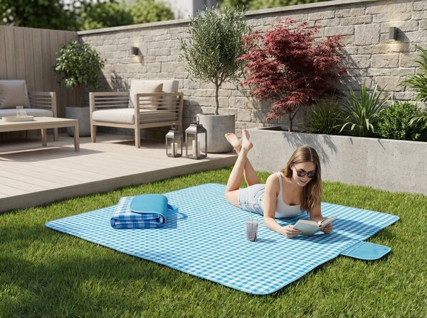 Składana mata plażowa na piknik PIKNIX 145x200 cm - różne kolory Kolor: Pomarańczowy