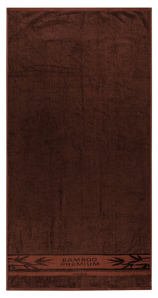 4Home Ręcznik kąpielowy Bamboo Premium ciemnobrązowy, 70 x 140 cm