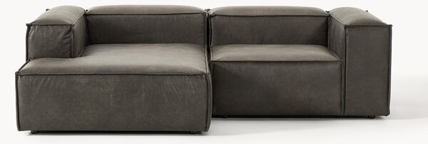 Narożna sofa modułowa ze skóry z recyklingu Lennon (2-osobowa)