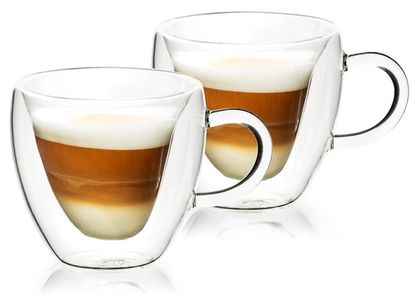 4Home Szklanka termiczna Big Heart Hot&Cool, 250 ml, 2 szt