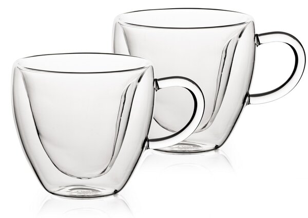 4Home Szklanka termiczna Big Heart Hot&Cool, 250 ml, 2 szt