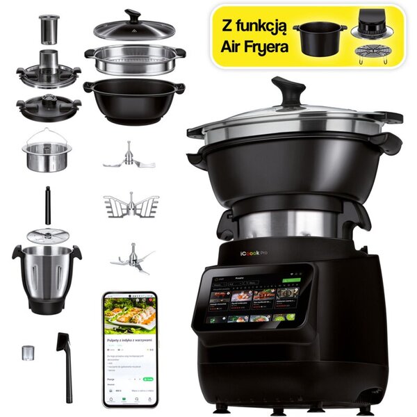 Wielofunkcyjny robot kuchenny ICOOOK PRO MRK-58 (WiFi) z wagą i funkcją Air Fryera