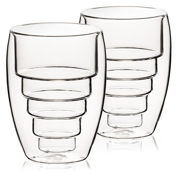 4Home Szklanka termiczna Pyramide Hot&Cool, 250 ml, 2 szt