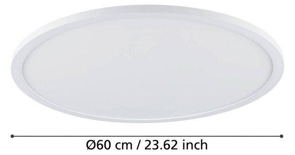 EGLO connect Inteligentna lampa sufitowa Sarsina-Z, możliwość ściemniania, biały / opal, salon / jadalnia, aluminium, nowoczesny