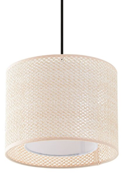 Lampa wisząca Soula Lindby, możliwość ściemniania, kremowy / amber, salon / jadalnia, tworzywo sztuczne, dworkowy / rustykalny