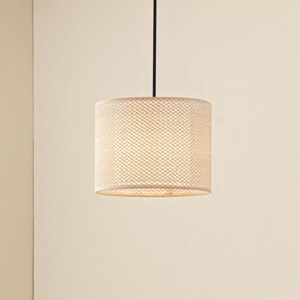 Lampa wisząca Soula Lindby, możliwość ściemniania, kremowy / amber, salon / jadalnia, tworzywo sztuczne, dworkowy / rustykalny