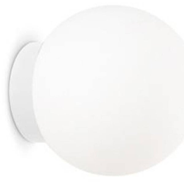IDEAL LUX Kinkiet Mapa, biały / opal, salon / jadalnia, szkło, nowoczesny