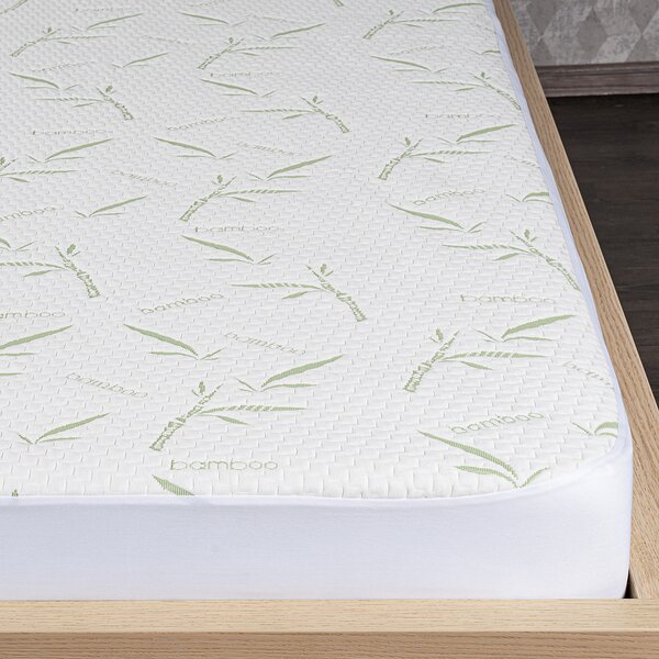 4Home Bamboo Ochraniacz na materac z lamówką, 90 x 200 cm + 30 cm, 90 x 200 cm