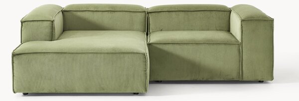 Narożna sofa modułowa ze sztruksu Lennon (2-osobowa)