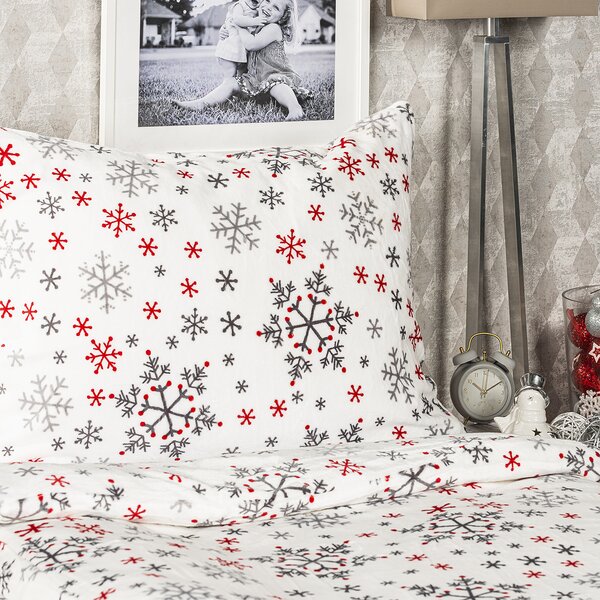 4Home Pościel mikroflanela Snowflakes, 160 x 200 cm, 70 x 80 cm, 160 x 200 cm, 70 x 80 cm