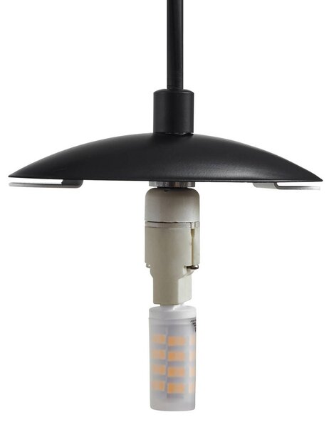 Lampa wisząca szklana Lunelle Lucande, możliwość ściemniania, salon / jadalnia, szkło, nowoczesny