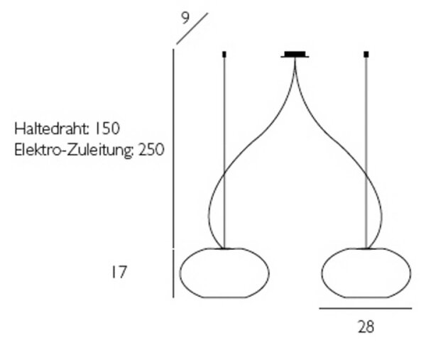 Casablanca Lampa wisząca szklana AIH, możliwość ściemniania, biały / opal, salon / jadalnia, szkło, design