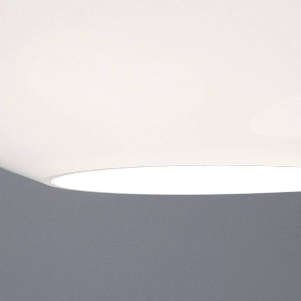 Casablanca Lampa wisząca szklana AIH, możliwość ściemniania, biały / opal, salon / jadalnia, szkło, design