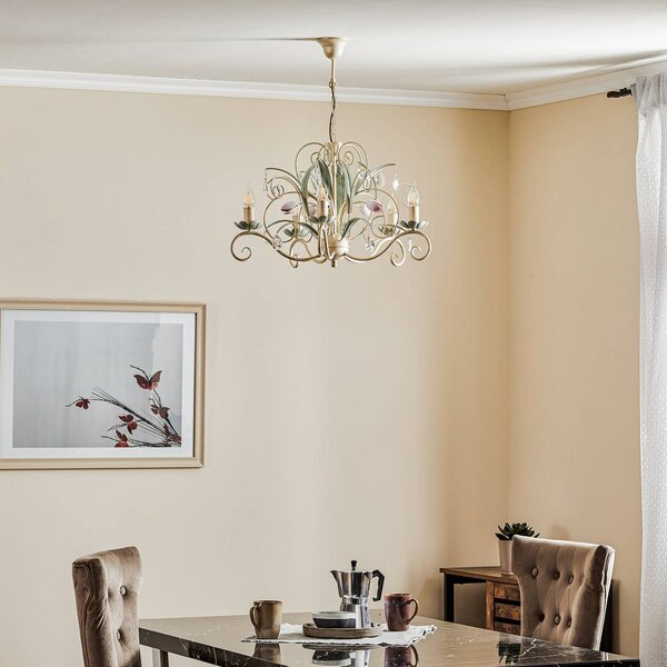 Żyrandol Luce Luminex, możliwość ściemniania, salon / jadalnia, metal, florentyński