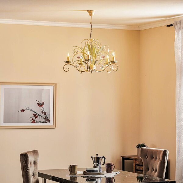 Żyrandol Luce Luminex, możliwość ściemniania, salon / jadalnia, metal, florentyński