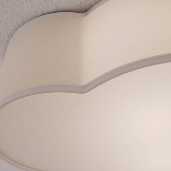 Lampa sufitowa Cloud TK Lighting, możliwość ściemniania, aluminiowy / szary / cynkowy, salon / jadalnia, tkanina / materiał / jedwab, młodzieżowy