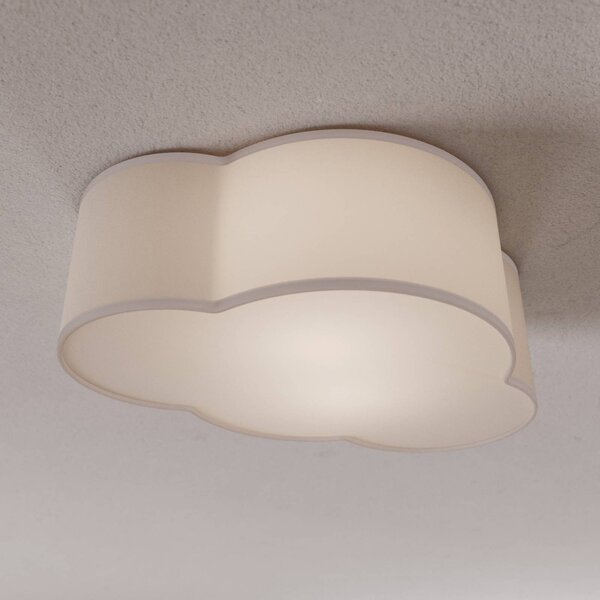 Lampa sufitowa Cloud TK Lighting, możliwość ściemniania, aluminiowy / szary / cynkowy, salon / jadalnia, tkanina / materiał / jedwab, młodzieżowy