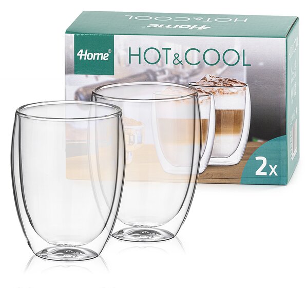 4Home Szklanka termiczna do latté Hot&Cool 350 ml, 2 szt