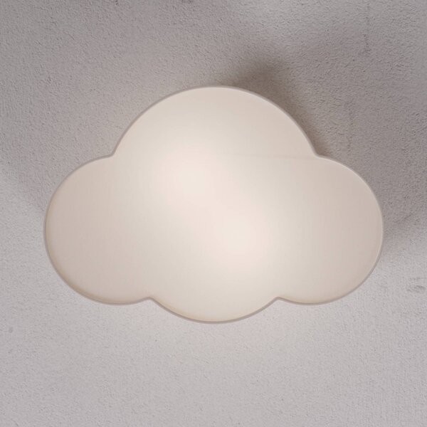 Lampa sufitowa Cloud TK Lighting, możliwość ściemniania, aluminiowy / szary / cynkowy, salon / jadalnia, tkanina / materiał / jedwab, młodzieżowy