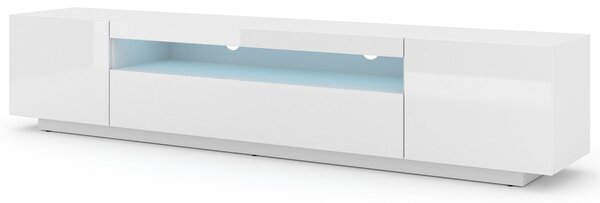 Stojąca lub ścienna szafka rtv biały połysk - Nalbari 4X