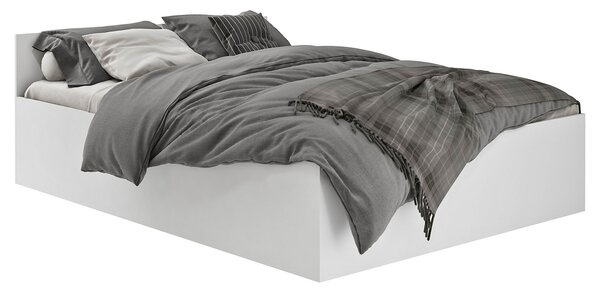 Białe pojedyncze łóżko z zagłówkiem 100x200 - Tamlin 4X