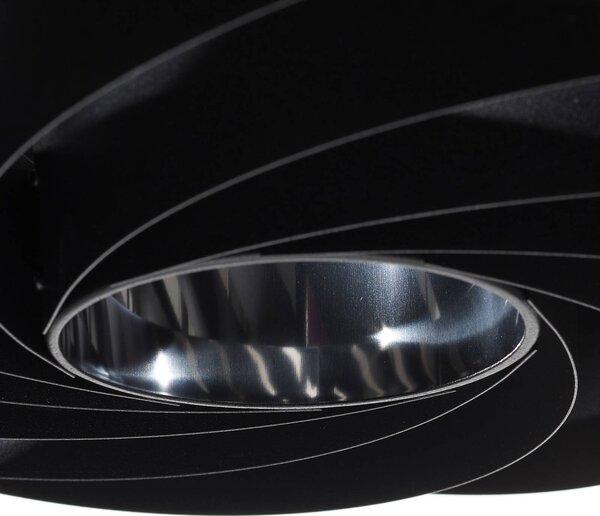 Lampa wisząca Vento Domiluce, możliwość ściemniania, czarny, salon / jadalnia, metal, nowoczesny