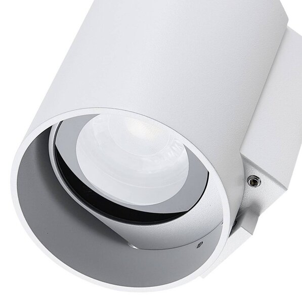 Deko-Light Kinkiet zewnętrzny CAN, możliwość ściemniania, biały / opal, aluminium