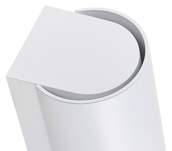 Deko-Light Kinkiet zewnętrzny CAN, możliwość ściemniania, biały / opal, aluminium