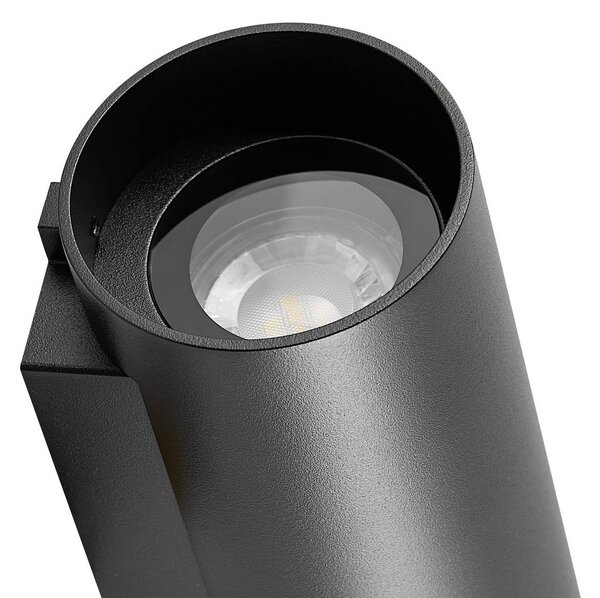 Deko-Light Kinkiet zewnętrzny CAN, możliwość ściemniania, czarny, aluminium