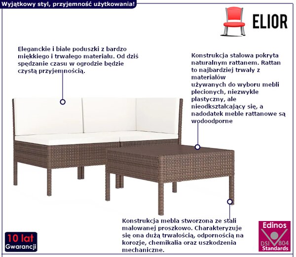 Komplet wypoczynkowy z naturalnego rattanu R7-D27