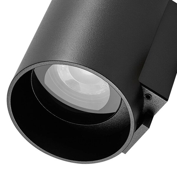 Deko-Light Kinkiet zewnętrzny CAN, możliwość ściemniania, czarny, aluminium