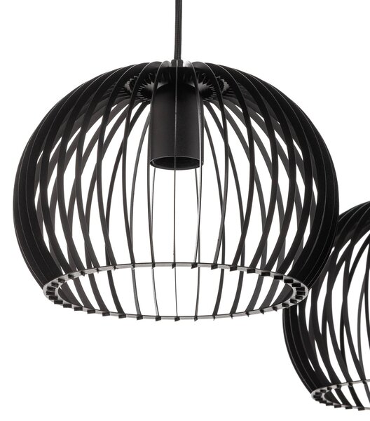 Lampa wisząca Larus TEMAR LIGHTING, możliwość ściemniania, czarny, salon / jadalnia, metal, nowoczesny