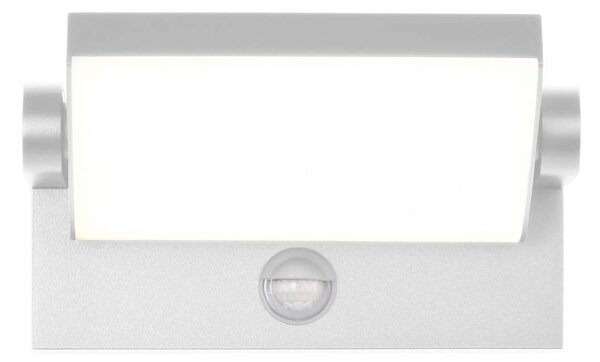 CMD Lampa zewnętrzna z czujnikiem ruchu 9111, biały / opal, aluminium, nowoczesny