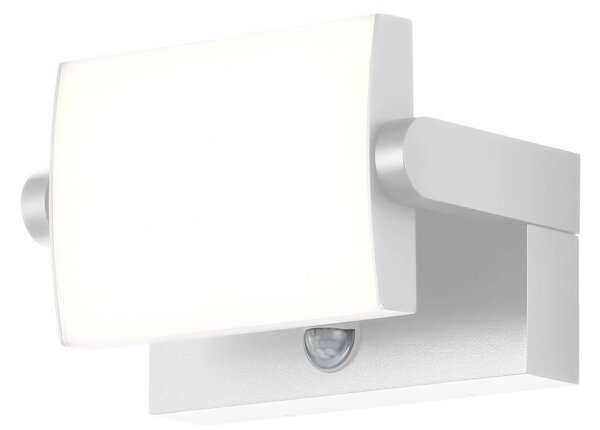 CMD Lampa zewnętrzna z czujnikiem ruchu 9111, biały / opal, aluminium, nowoczesny
