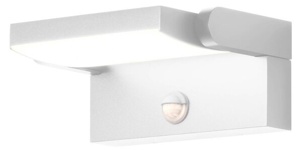 CMD Lampa zewnętrzna z czujnikiem ruchu 9111, biały / opal, aluminium, nowoczesny