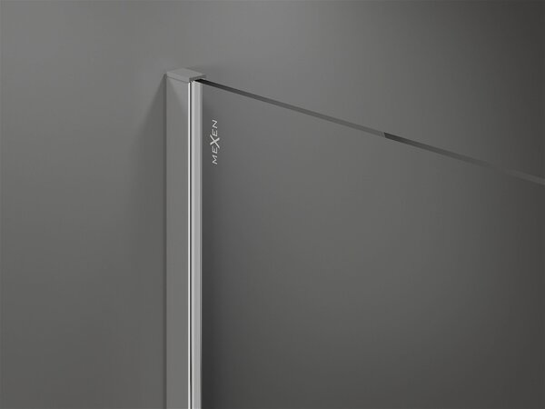 Mexen Kioto ścianka prysznicowa Walk-in 50 x 200 cm, transparent 8 mm, chrom - 800-050-101-01-00