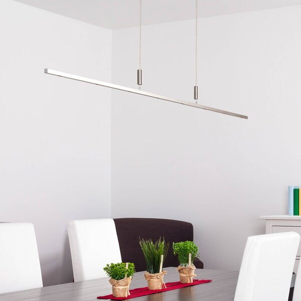 Lampa wisząca Tolu Quitani, możliwość ściemniania, aluminiowy / szary / cynkowy, salon / jadalnia, aluminium, nowoczesny