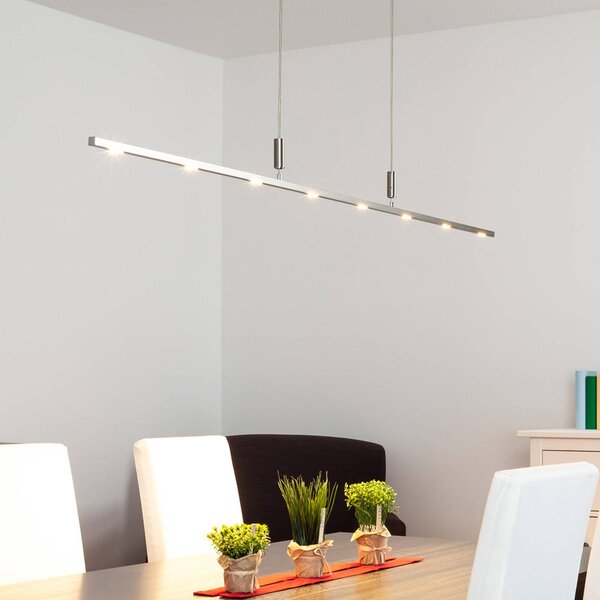 Lampa wisząca Tolu Quitani, możliwość ściemniania, aluminiowy / szary / cynkowy, salon / jadalnia, aluminium, nowoczesny