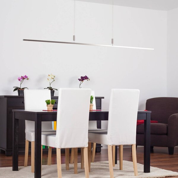 Lampa wisząca Tolu Quitani, możliwość ściemniania, aluminiowy / szary / cynkowy, salon / jadalnia, aluminium, nowoczesny