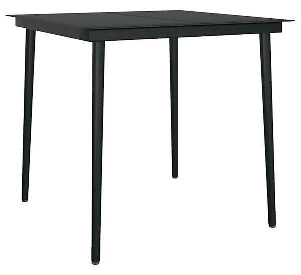 Czarny elegancki zestaw mebli ogrodowych F4-W16