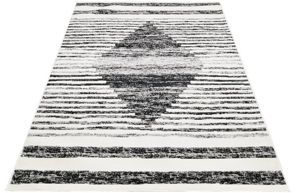 Elegancki czarno - biały dywan w nowoczesny stylu - Amox 4X