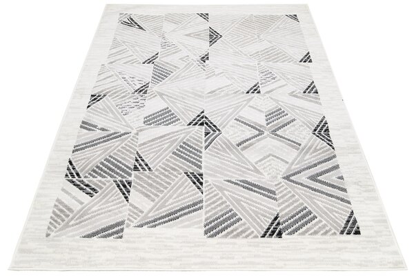 Prostokątny nowoczesny dywan w geometryczne wzory - Amox 8X