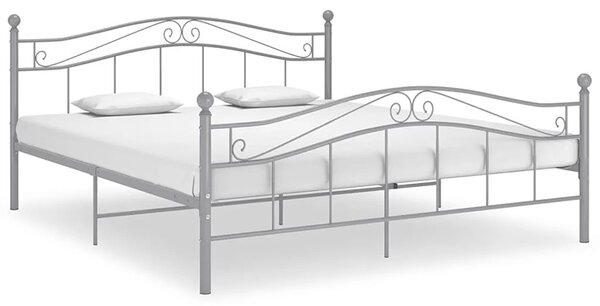 Metalowe szare łóżko w stylu loft 180x200 cm H2-E43