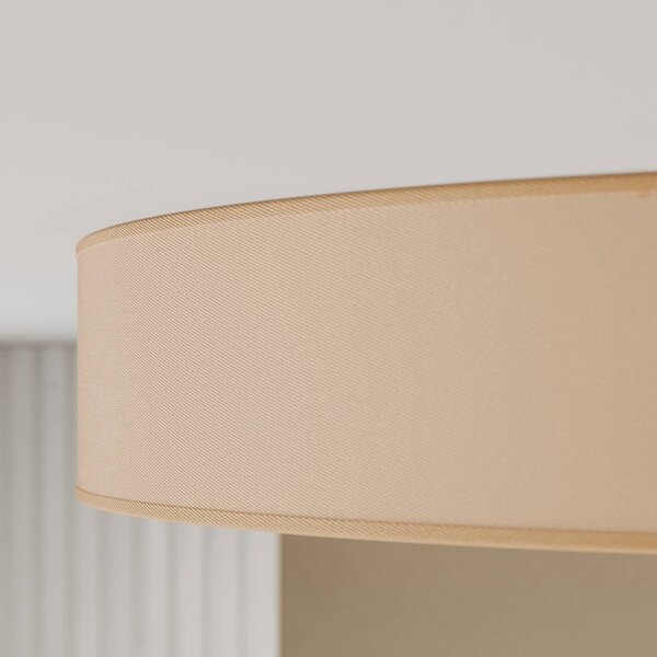 Lampa sufitowa Rondo TK Lighting, możliwość ściemniania, kremowy / amber, sypialnia, tkanina / materiał / jedwab, nowoczesny