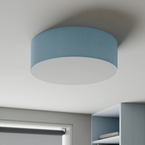 Lampa sufitowa Rondo TK Lighting, możliwość ściemniania, niebieski, sypialnia, tkanina / materiał / jedwab, nowoczesny