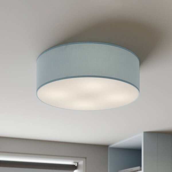 Lampa sufitowa Rondo TK Lighting, możliwość ściemniania, niebieski, sypialnia, tkanina / materiał / jedwab, nowoczesny