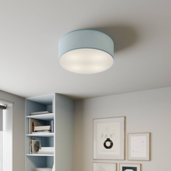 Lampa sufitowa Rondo TK Lighting, możliwość ściemniania, niebieski, sypialnia, tkanina / materiał / jedwab, nowoczesny