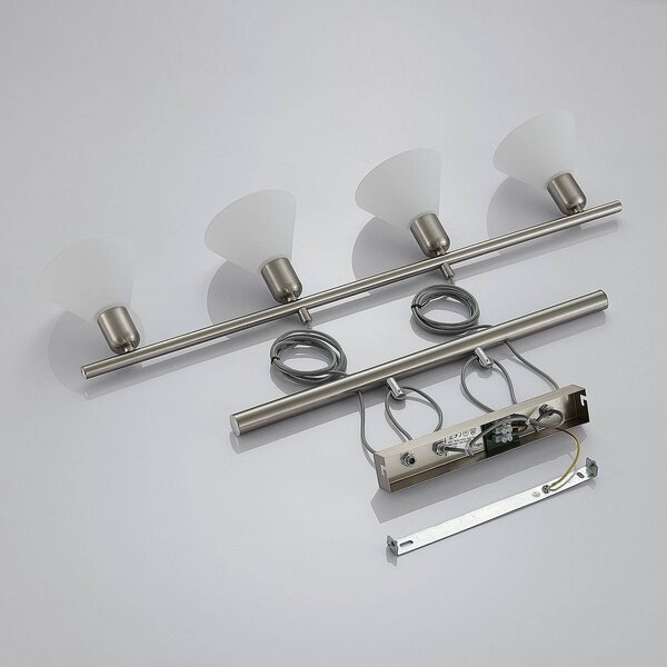 Lampa wisząca Delira Lindby, możliwość ściemniania, aluminiowy / szary / cynkowy, salon / jadalnia, metal, nowoczesny